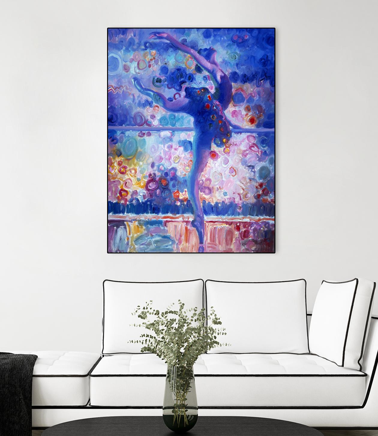 Fire Bird Reheasal by John Asaro on GIANT ART - blue music - dance