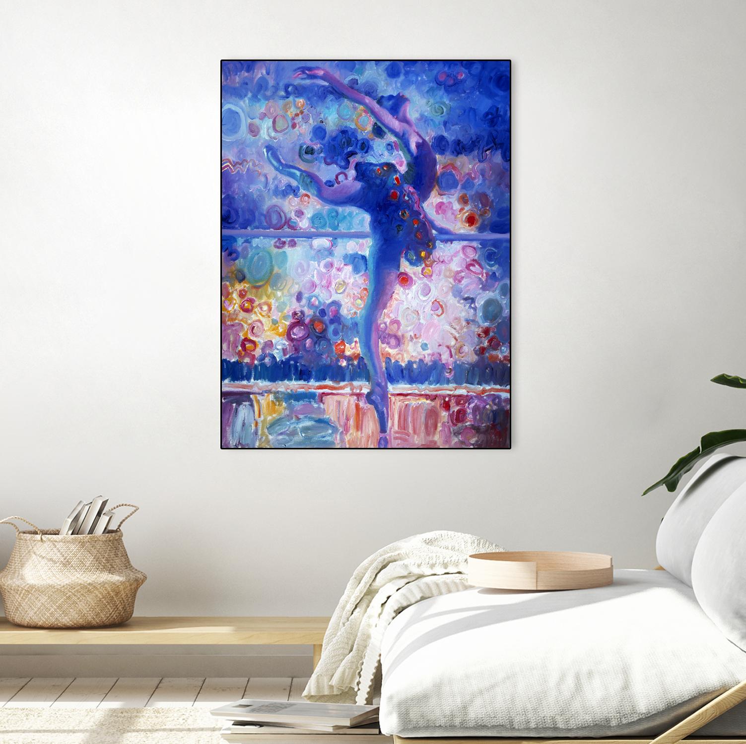 Fire Bird Reheasal by John Asaro on GIANT ART - blue music - dance