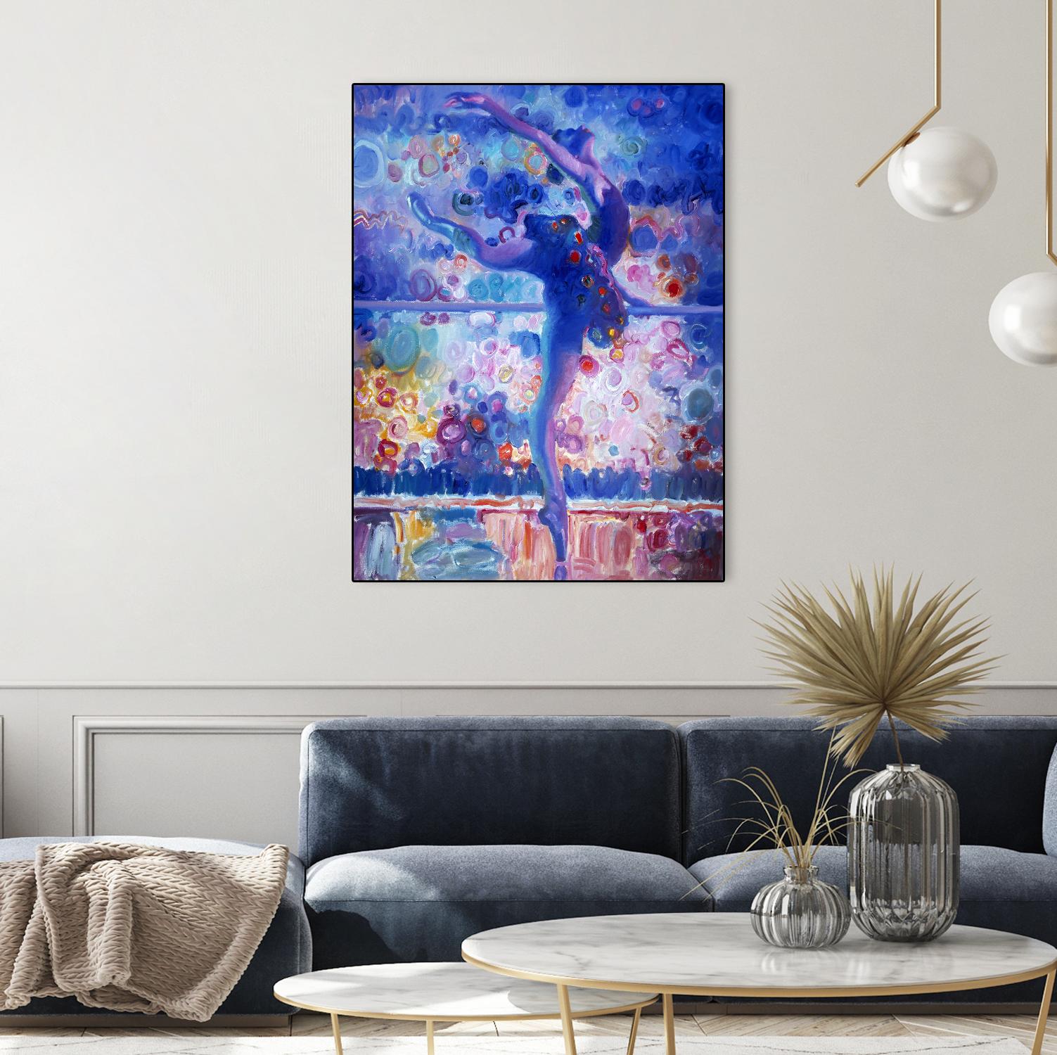 Fire Bird Reheasal by John Asaro on GIANT ART - blue music - dance