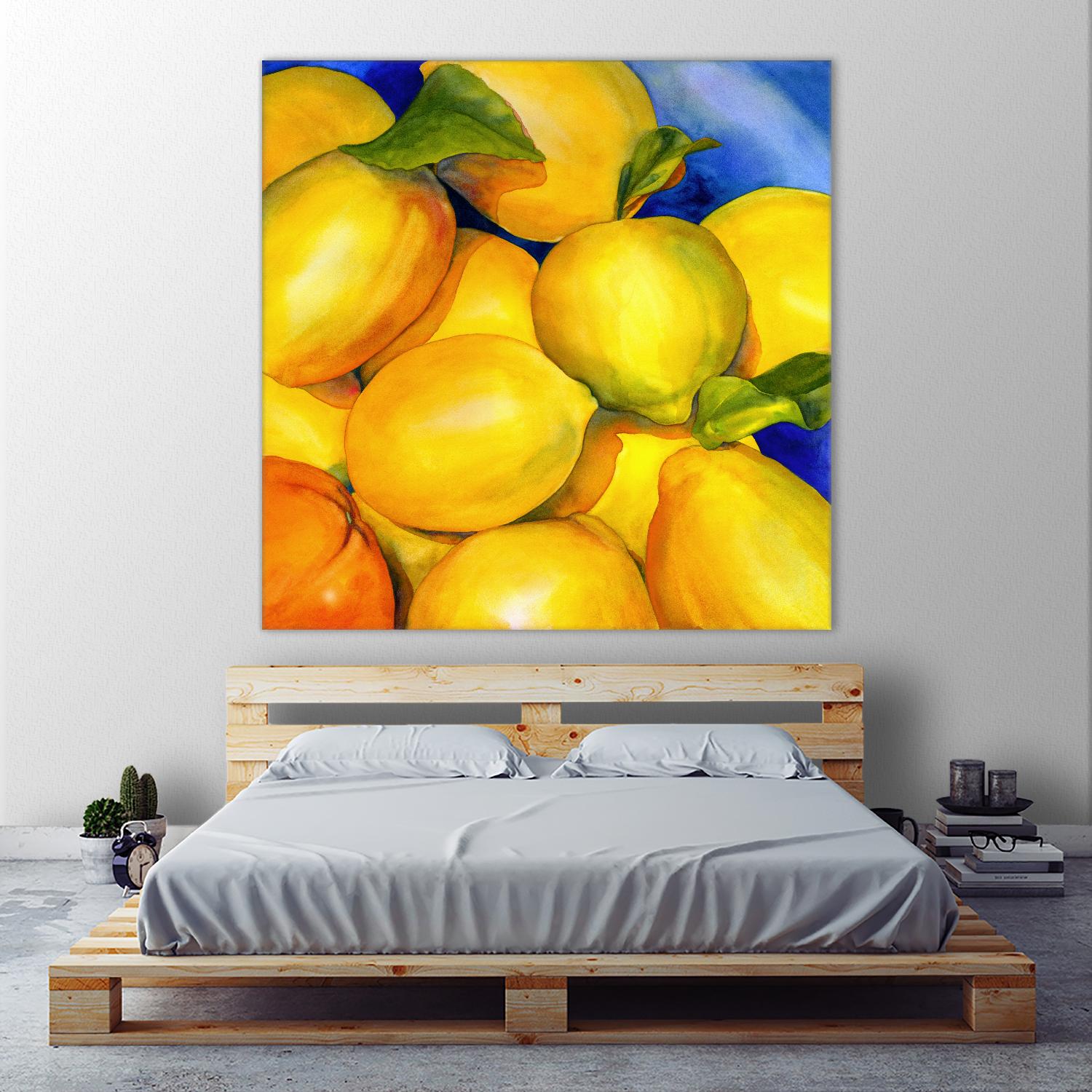 Zest For Life by Terri Hill on GIANT ART - blue fruit-food-drink