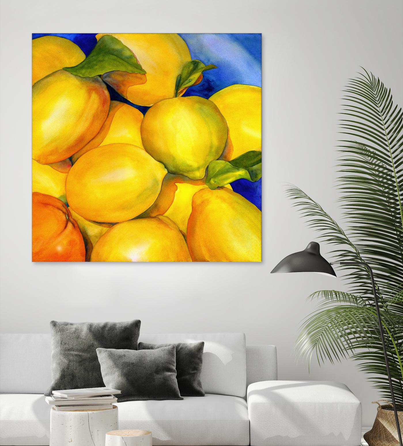 Zest For Life by Terri Hill on GIANT ART - blue fruit-food-drink