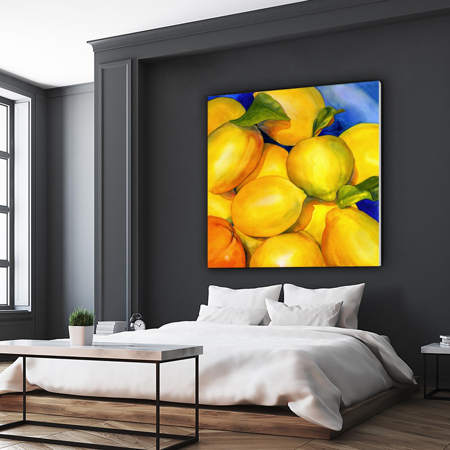 Zest For Life by Terri Hill on GIANT ART - blue fruit-food-drink