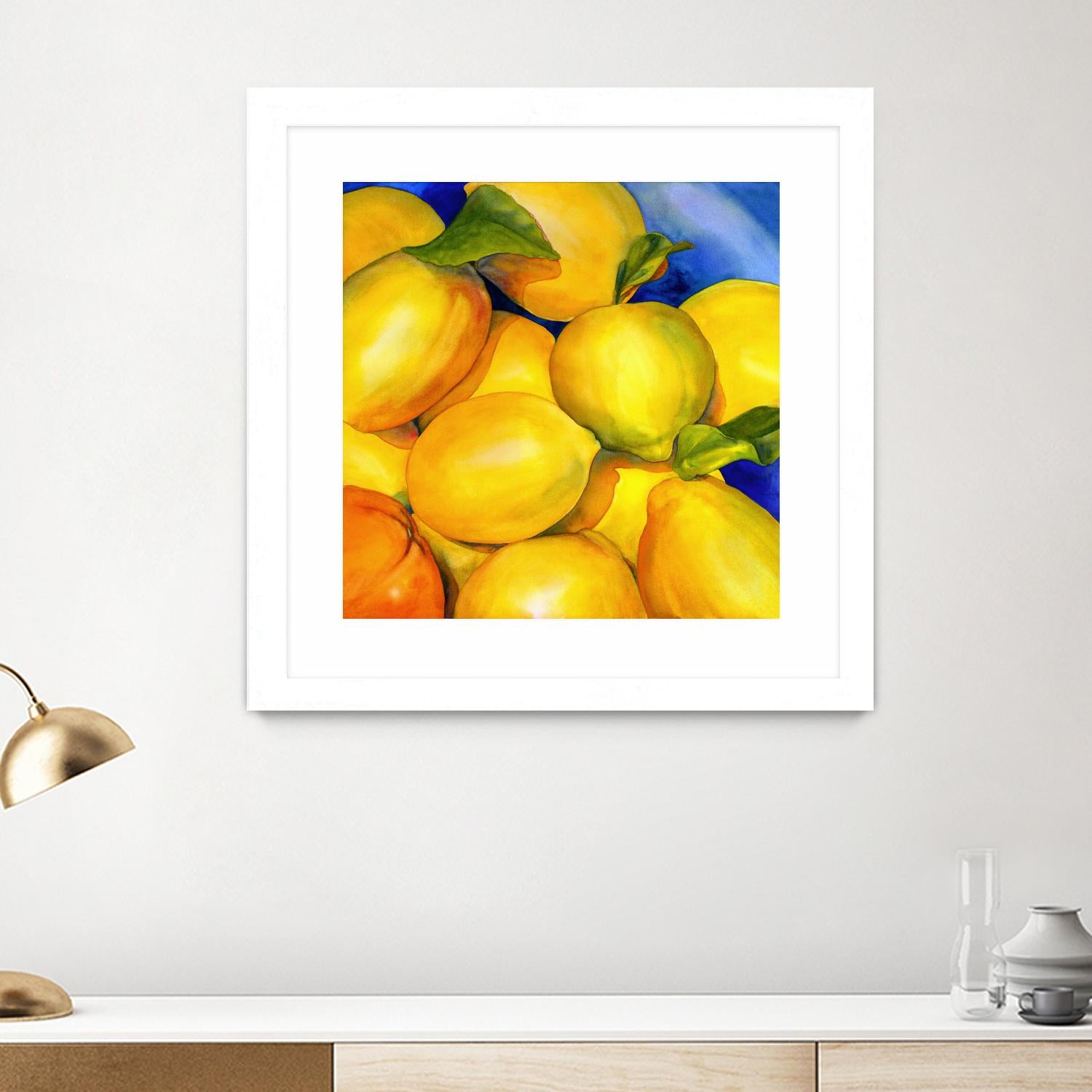 Zest For Life by Terri Hill on GIANT ART - blue fruit-food-drink
