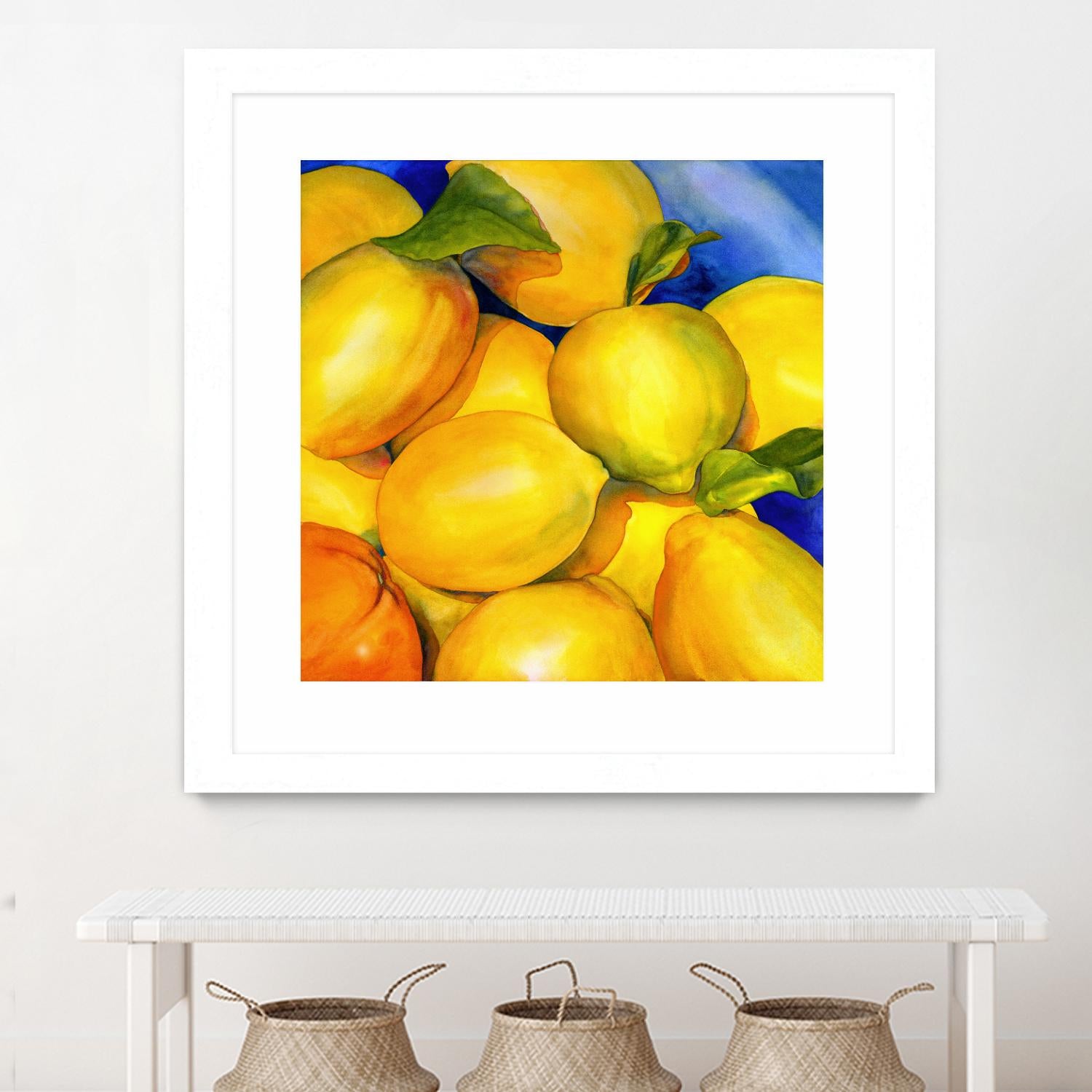 Zest For Life by Terri Hill on GIANT ART - blue fruit-food-drink