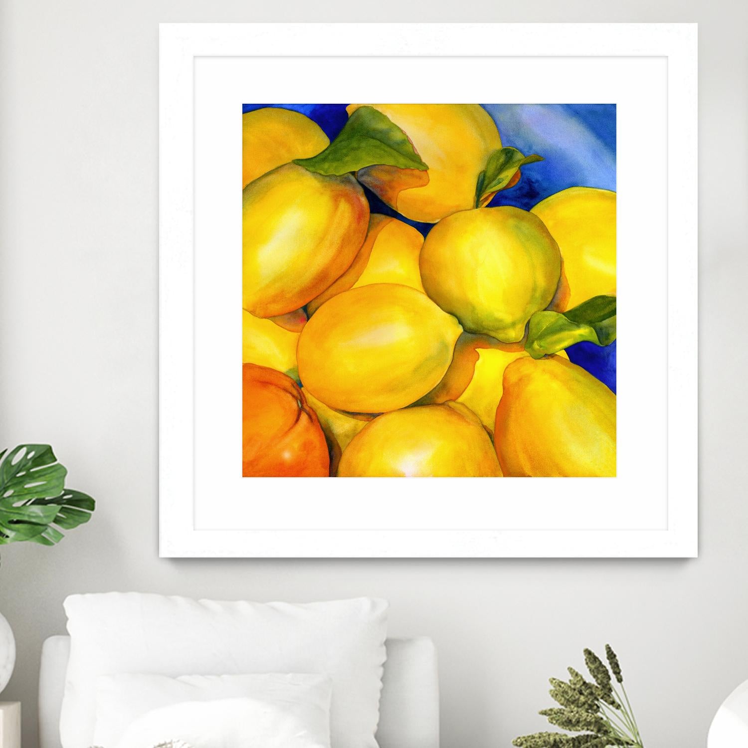 Zest For Life by Terri Hill on GIANT ART - blue fruit-food-drink