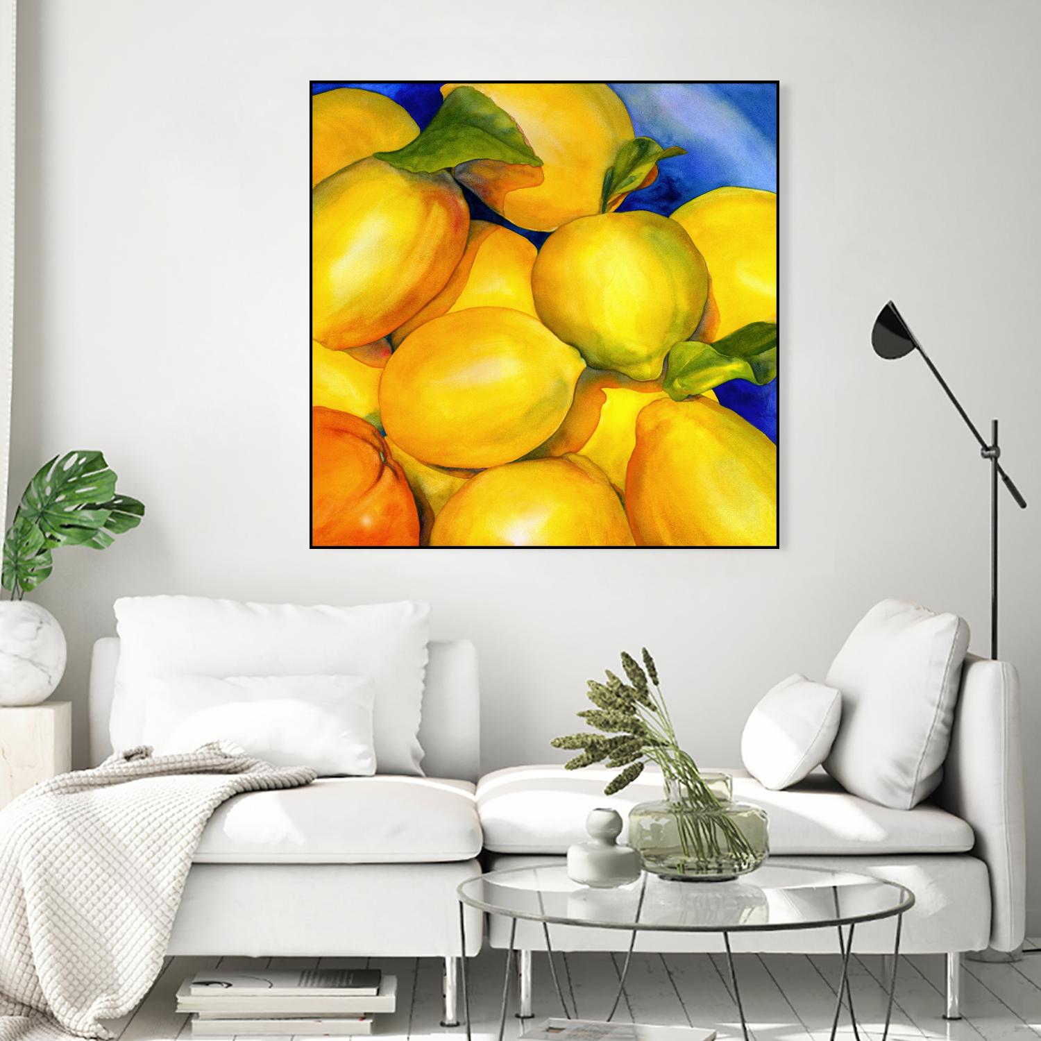 Zest For Life by Terri Hill on GIANT ART - blue fruit-food-drink