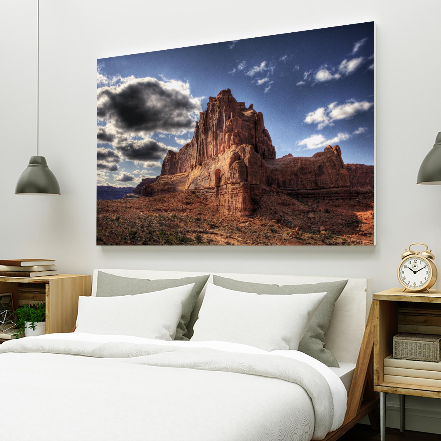 Red Mountain by Jamie Cook on GIANT ART - blue landscape