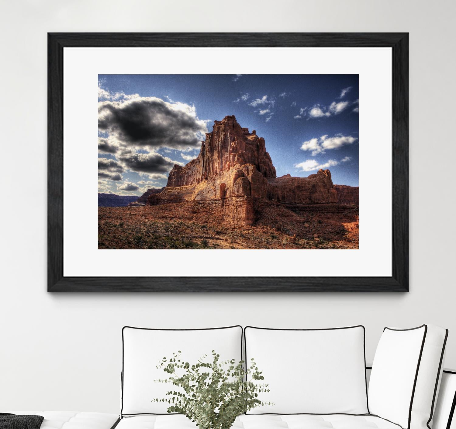 Red Mountain by Jamie Cook on GIANT ART - blue landscape