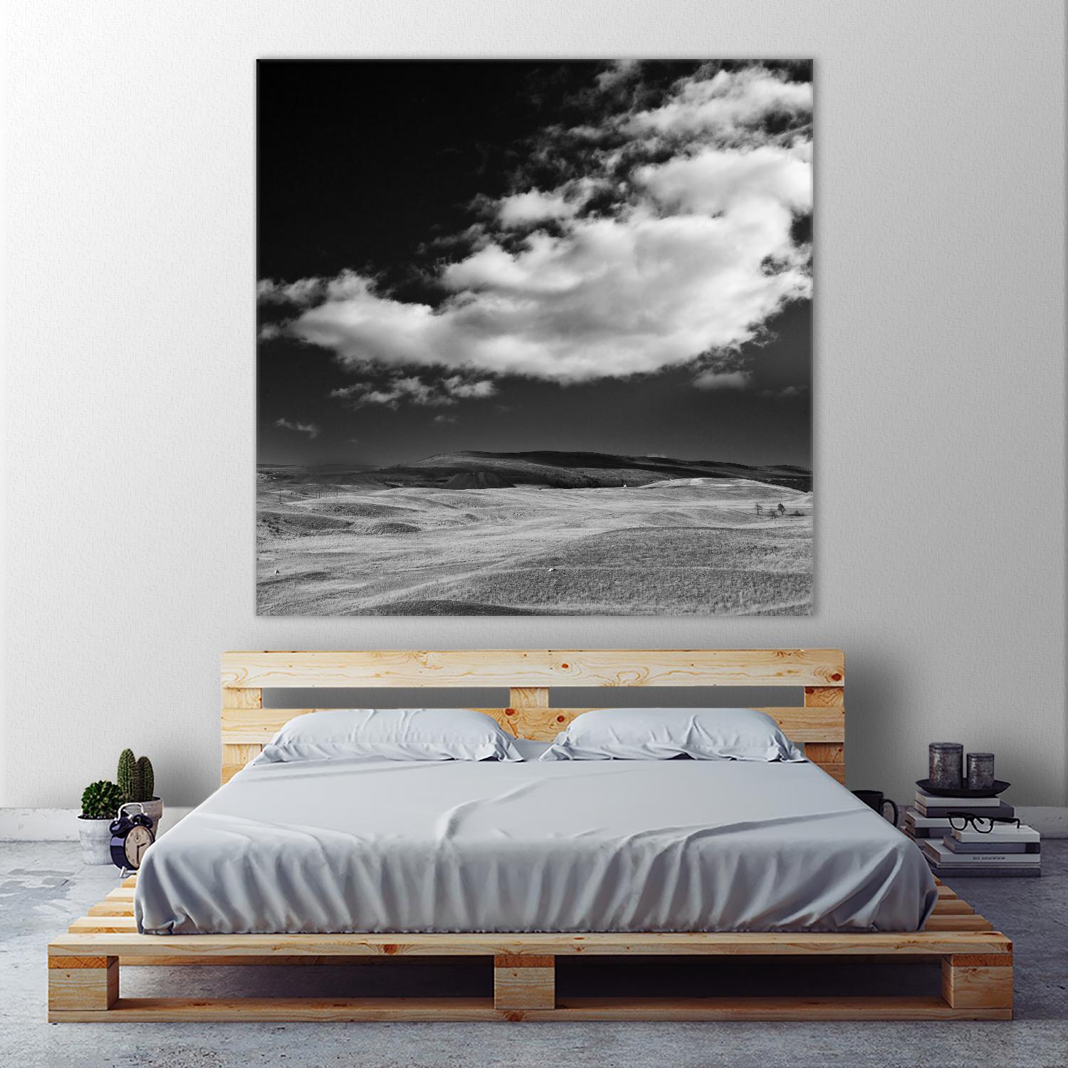 Field with Clouds by Jamie Cook on GIANT ART - white landscape