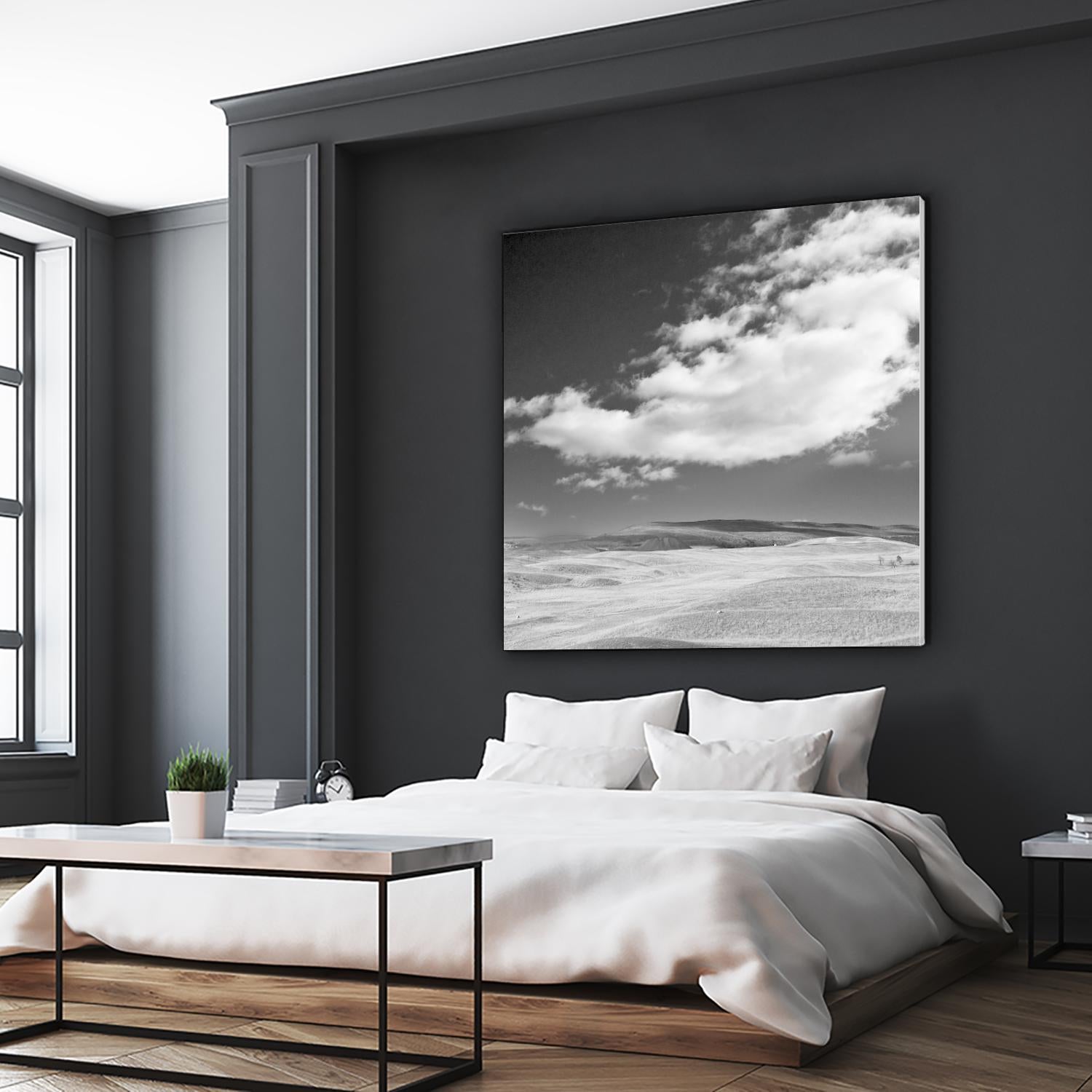 Field with Clouds by Jamie Cook on GIANT ART - white landscape