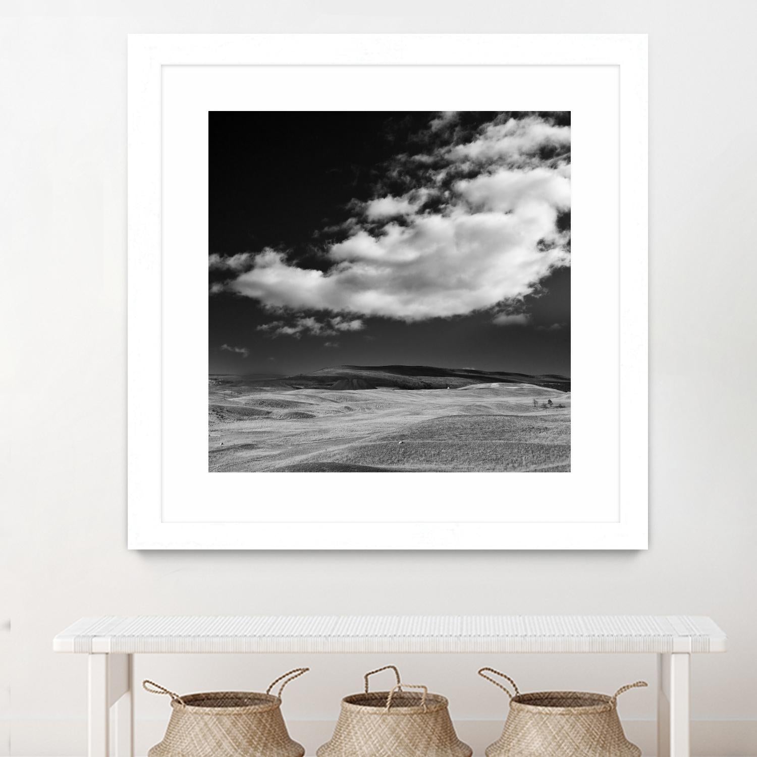 Field with Clouds by Jamie Cook on GIANT ART - white landscape