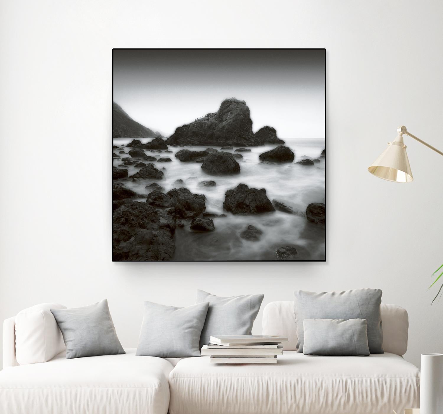 Ocean Rocks Muir Beach by Jamie Cook on GIANT ART - white sea scene