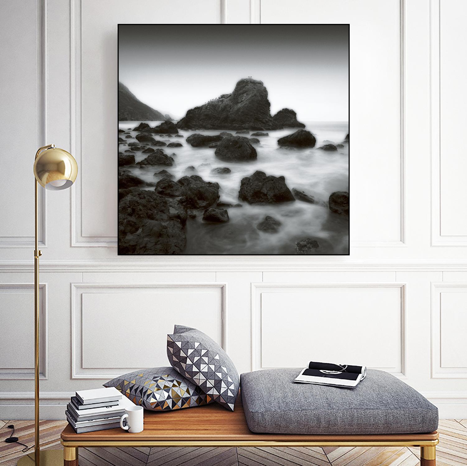 Ocean Rocks Muir Beach by Jamie Cook on GIANT ART - white sea scene