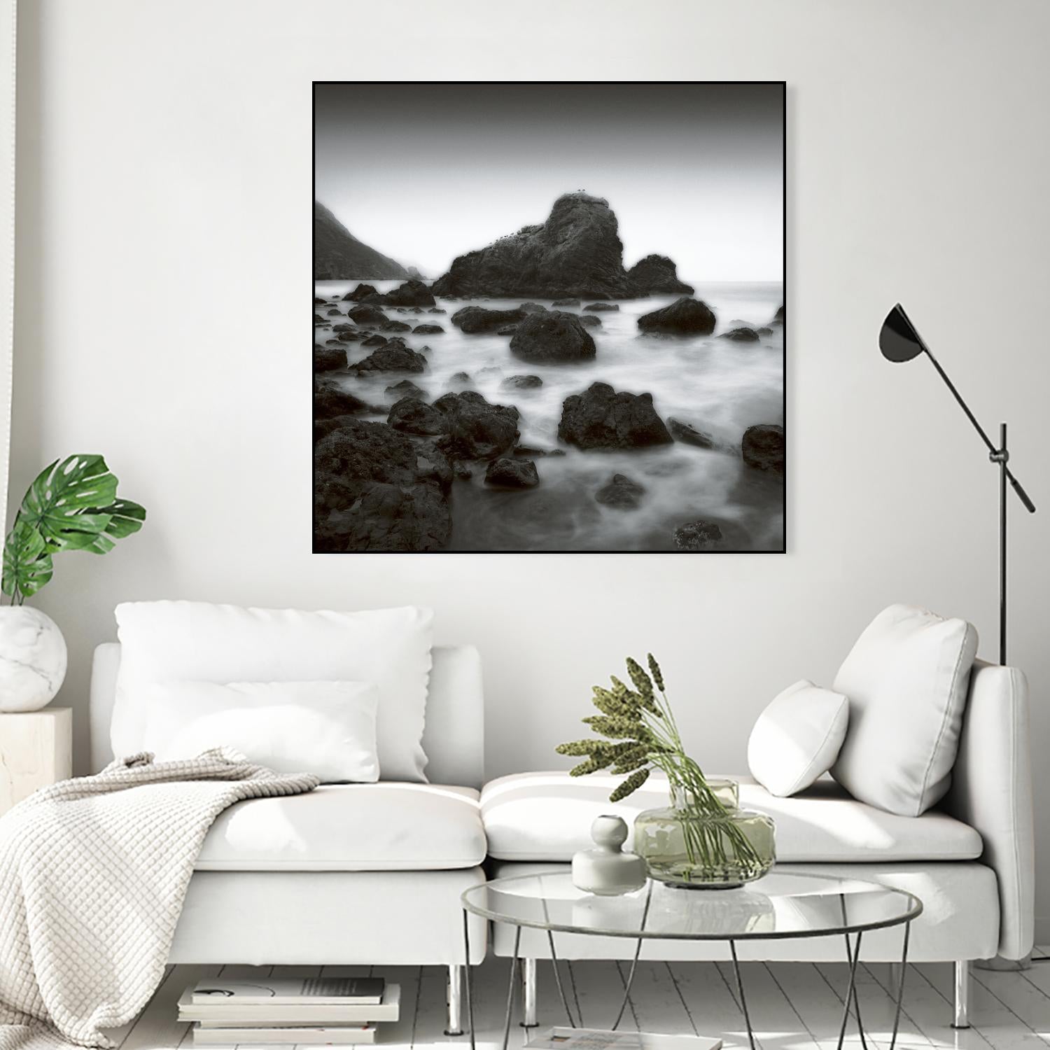 Ocean Rocks Muir Beach by Jamie Cook on GIANT ART - white sea scene