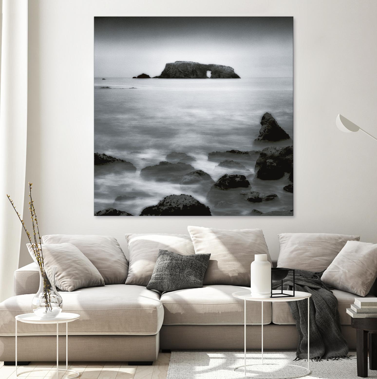 Sea Stack by Jamie Cook on GIANT ART - white sea scene