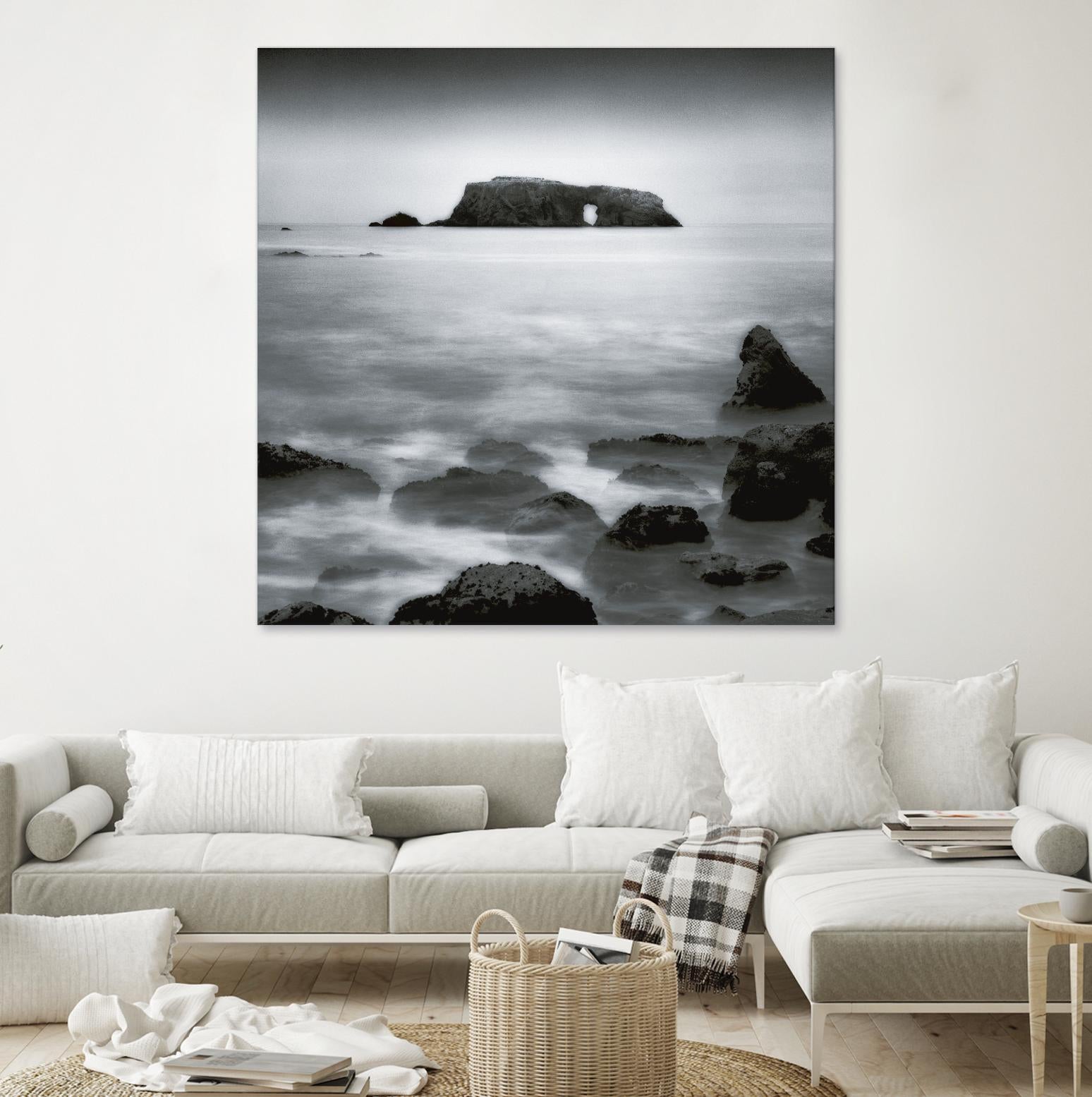 Sea Stack by Jamie Cook on GIANT ART - white sea scene
