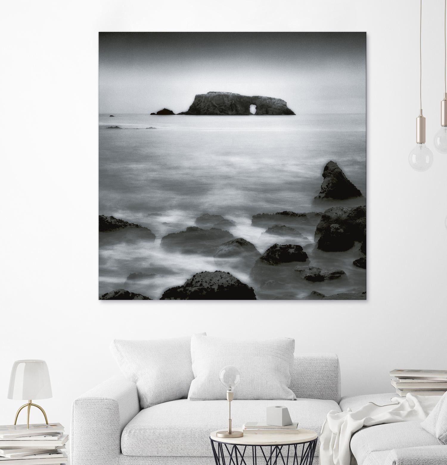 Sea Stack by Jamie Cook on GIANT ART - white sea scene