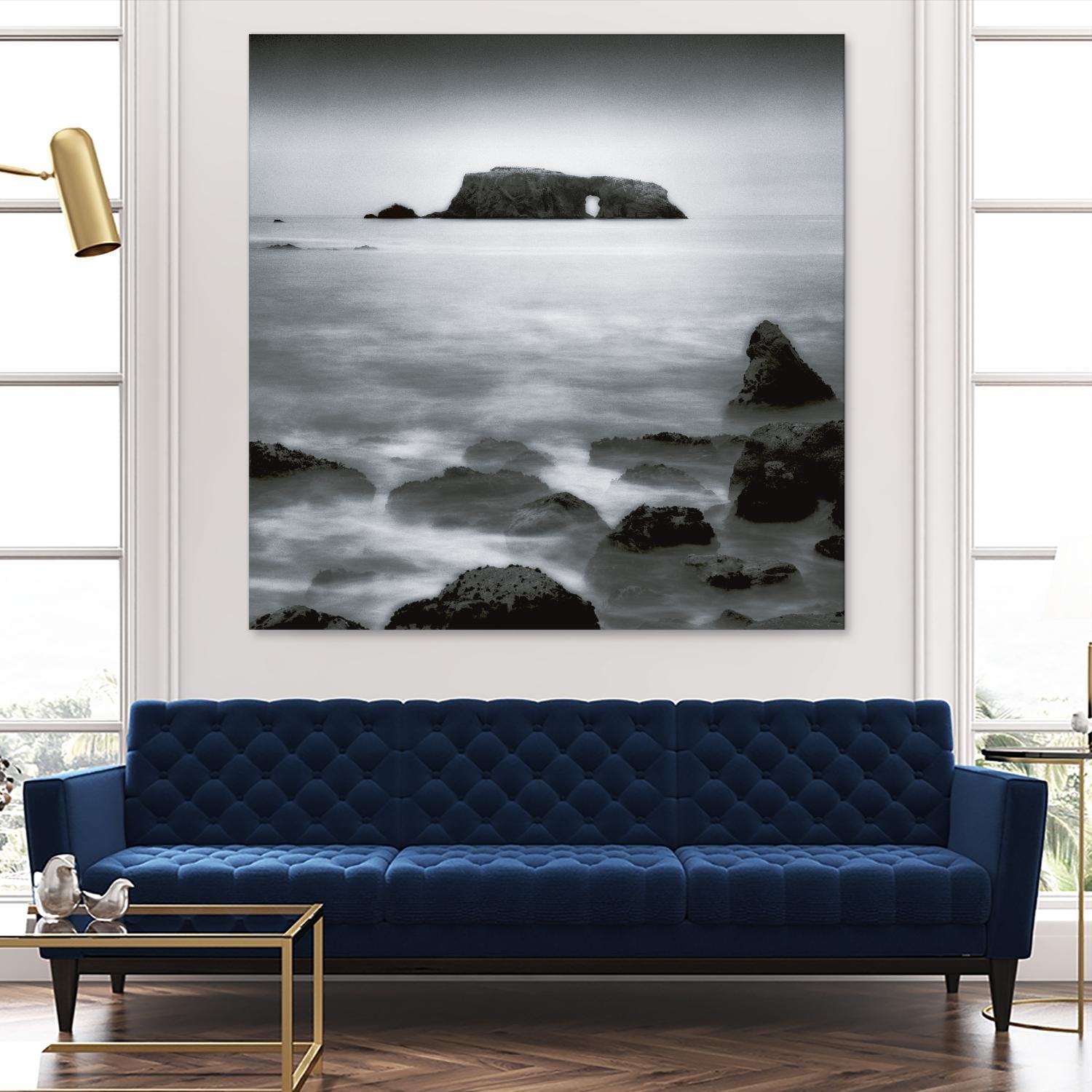 Sea Stack by Jamie Cook on GIANT ART - white sea scene