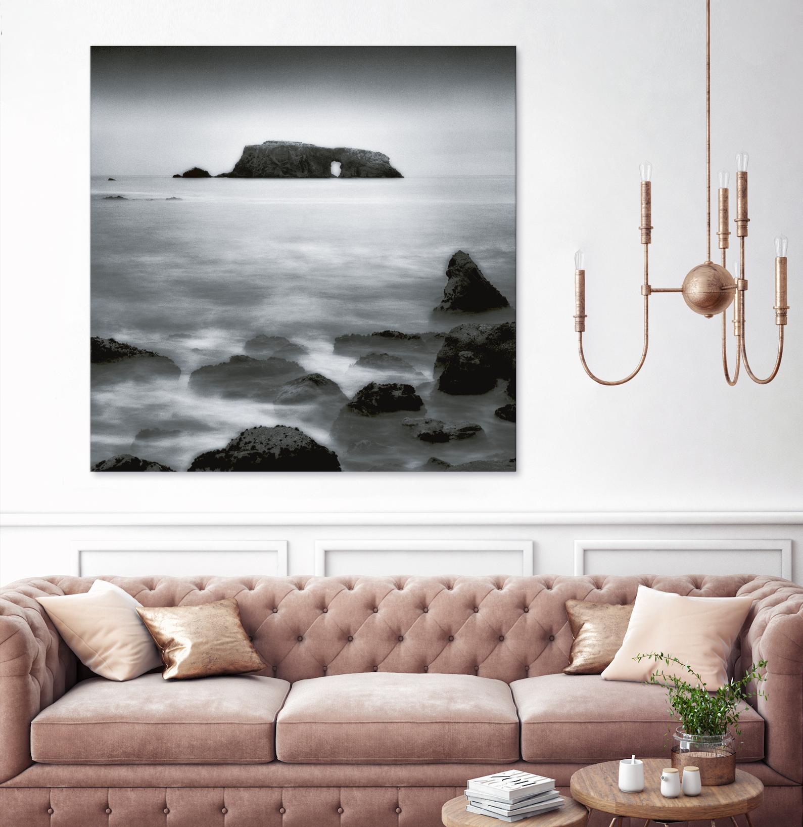 Sea Stack by Jamie Cook on GIANT ART - white sea scene