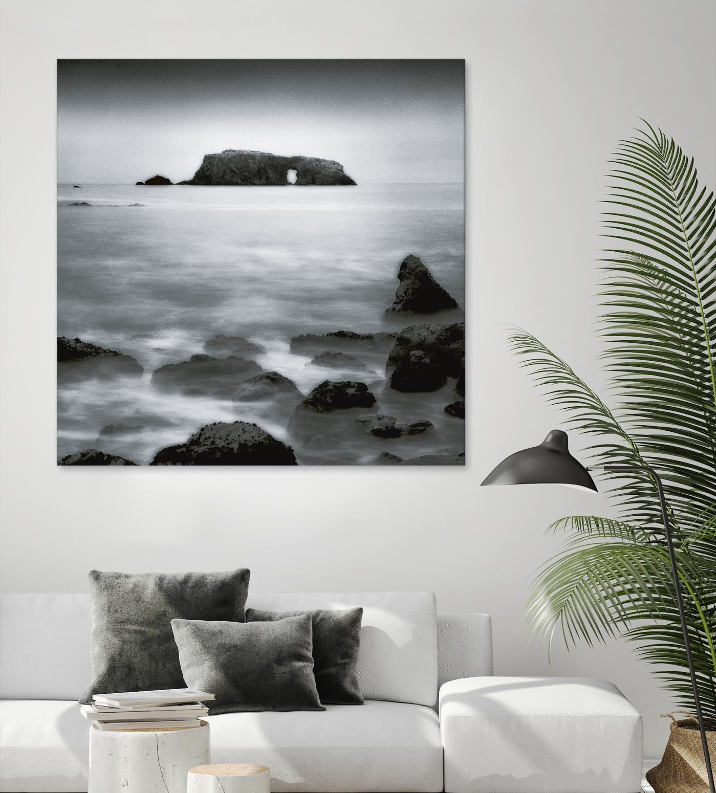 Sea Stack by Jamie Cook on GIANT ART - white sea scene