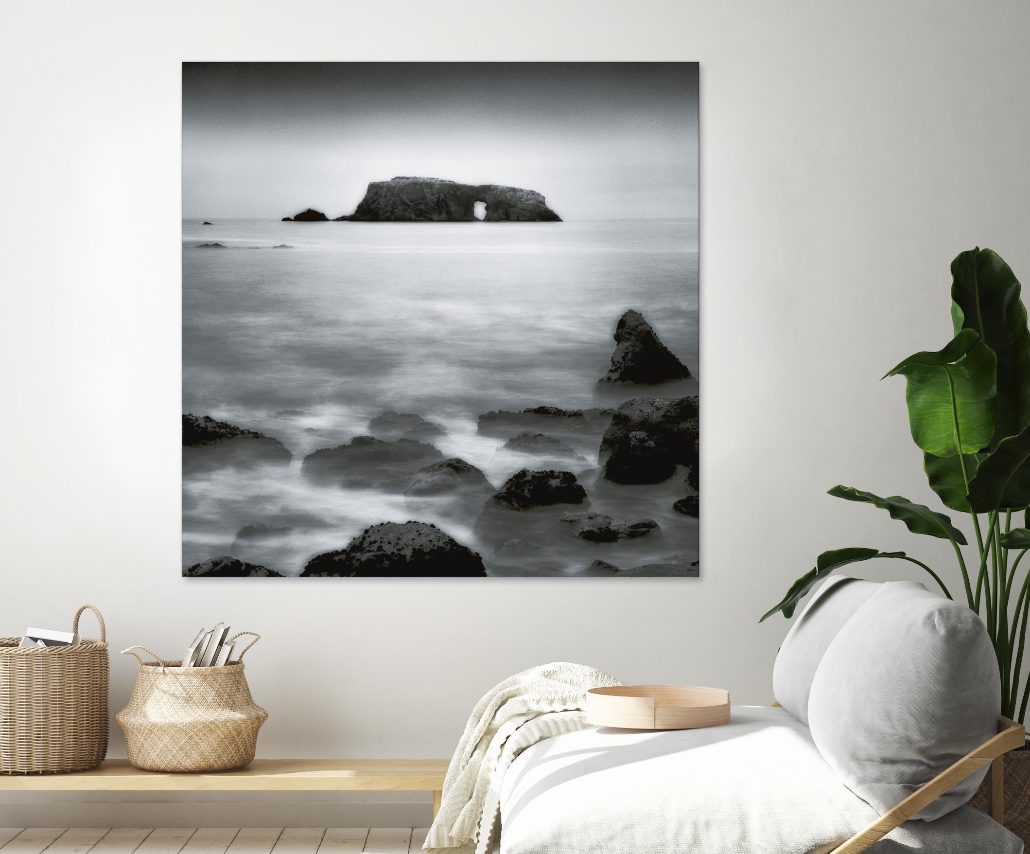 Sea Stack by Jamie Cook on GIANT ART - white sea scene