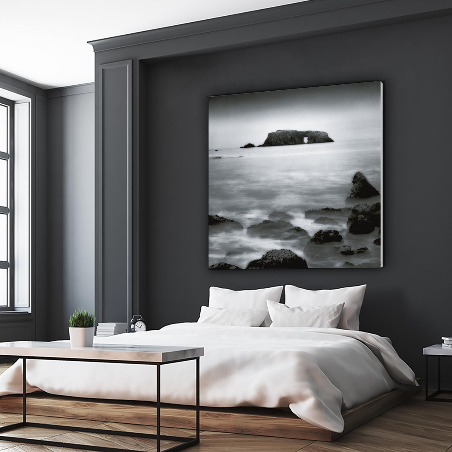 Sea Stack by Jamie Cook on GIANT ART - white sea scene