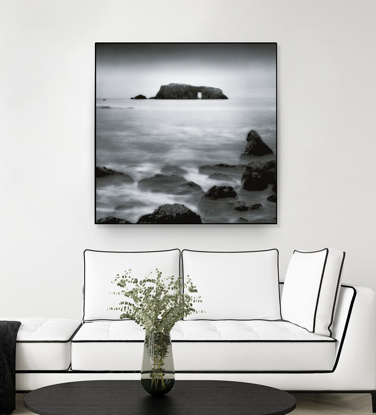 Sea Stack by Jamie Cook on GIANT ART - white sea scene