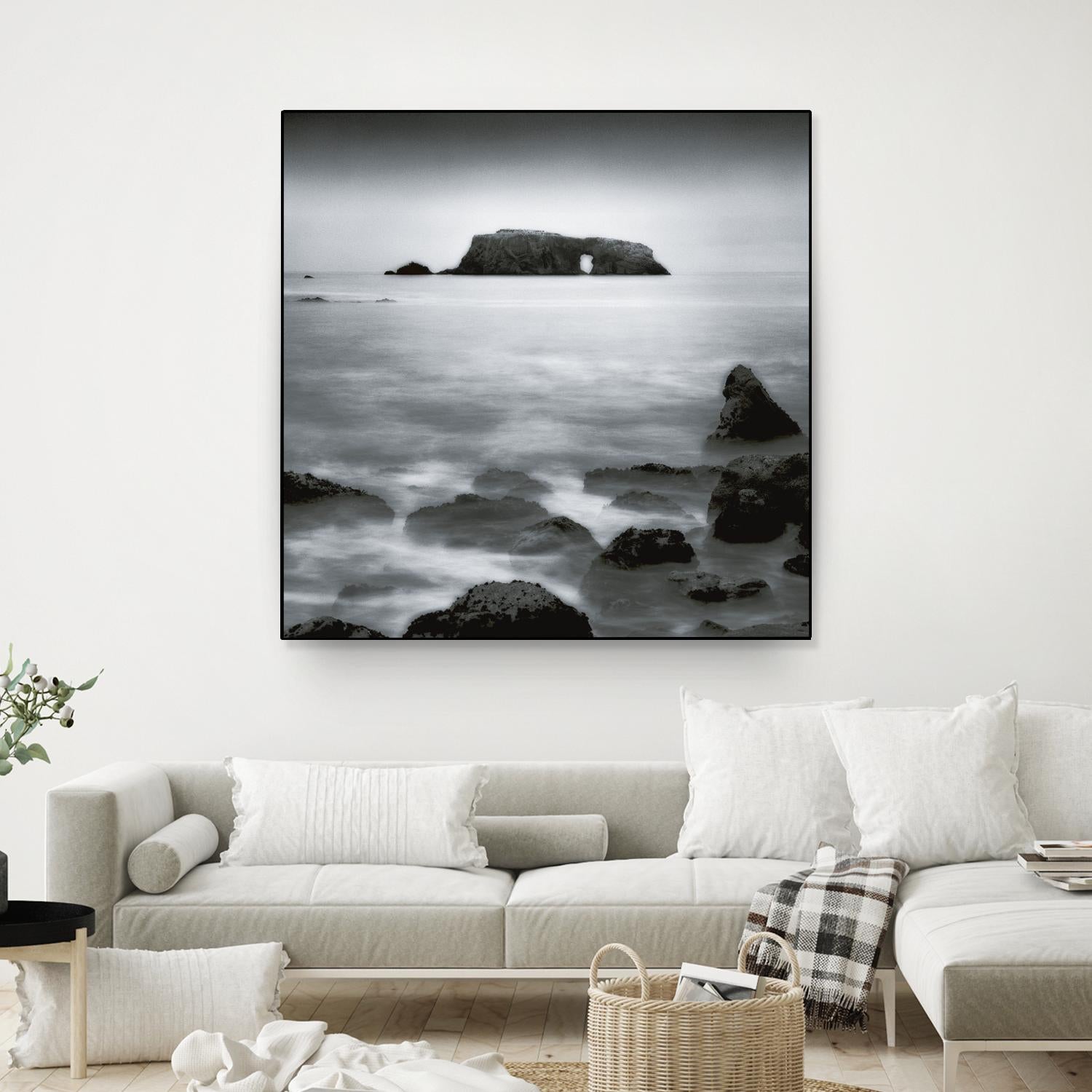 Sea Stack by Jamie Cook on GIANT ART - white sea scene