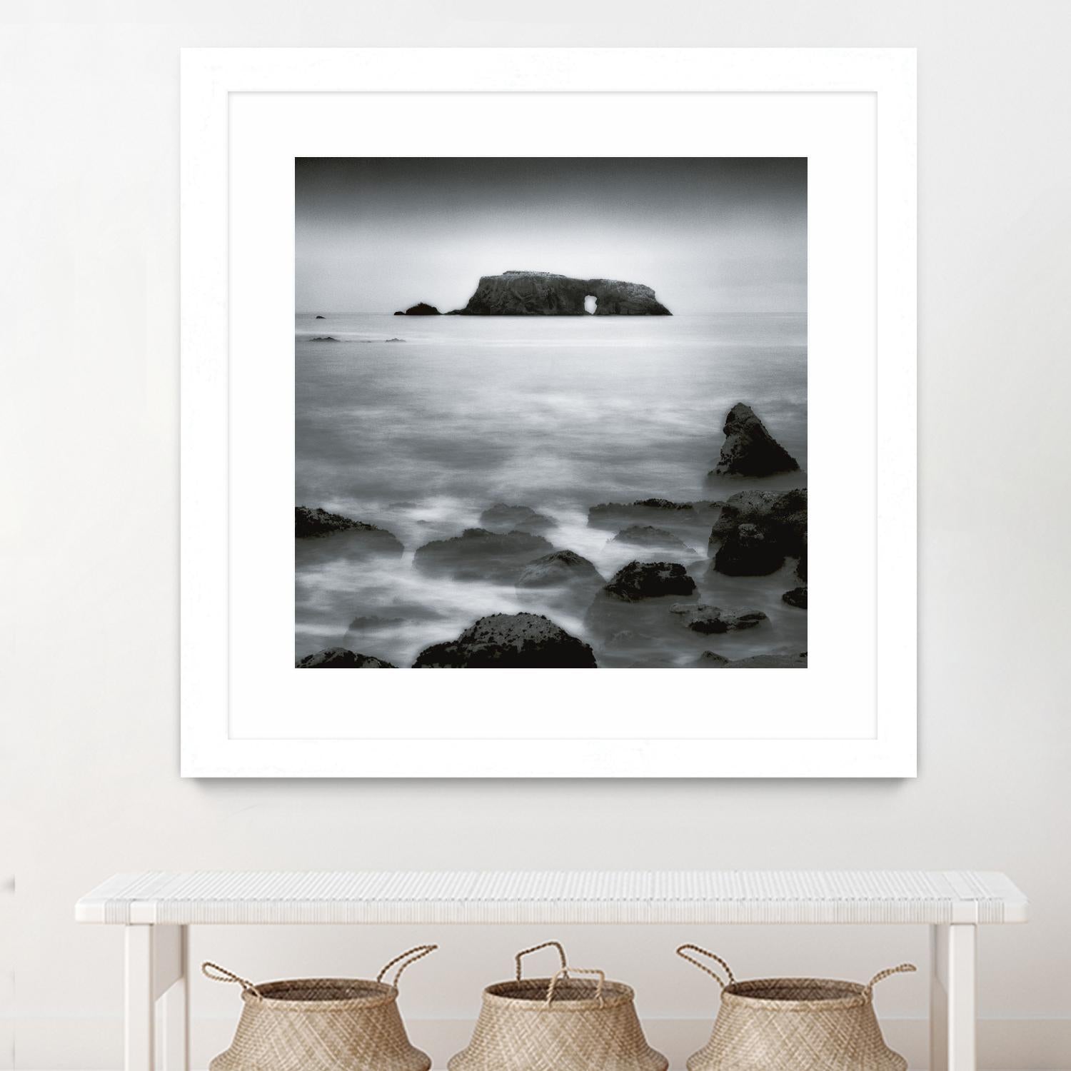 Sea Stack by Jamie Cook on GIANT ART - white sea scene