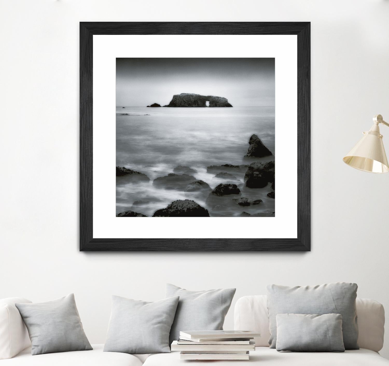 Sea Stack by Jamie Cook on GIANT ART - white sea scene