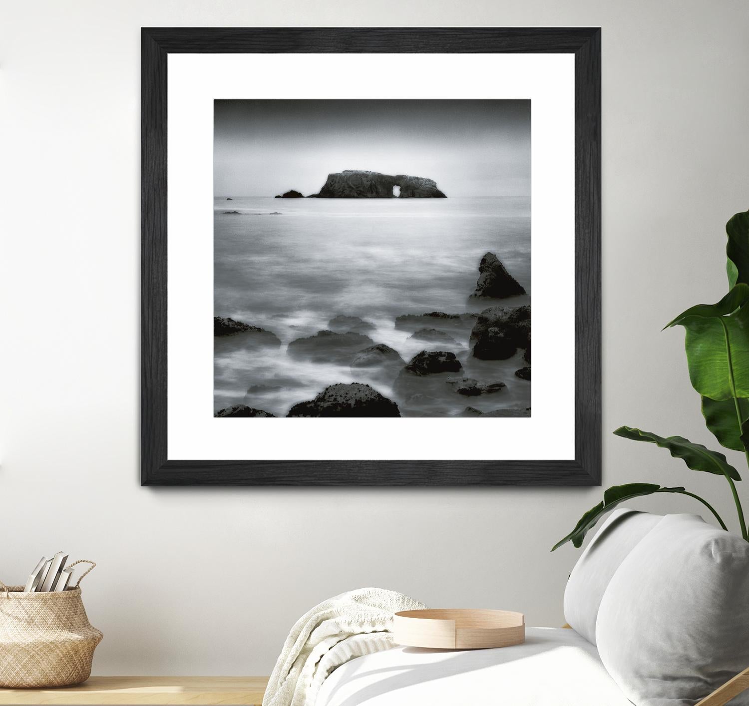 Sea Stack by Jamie Cook on GIANT ART - white sea scene