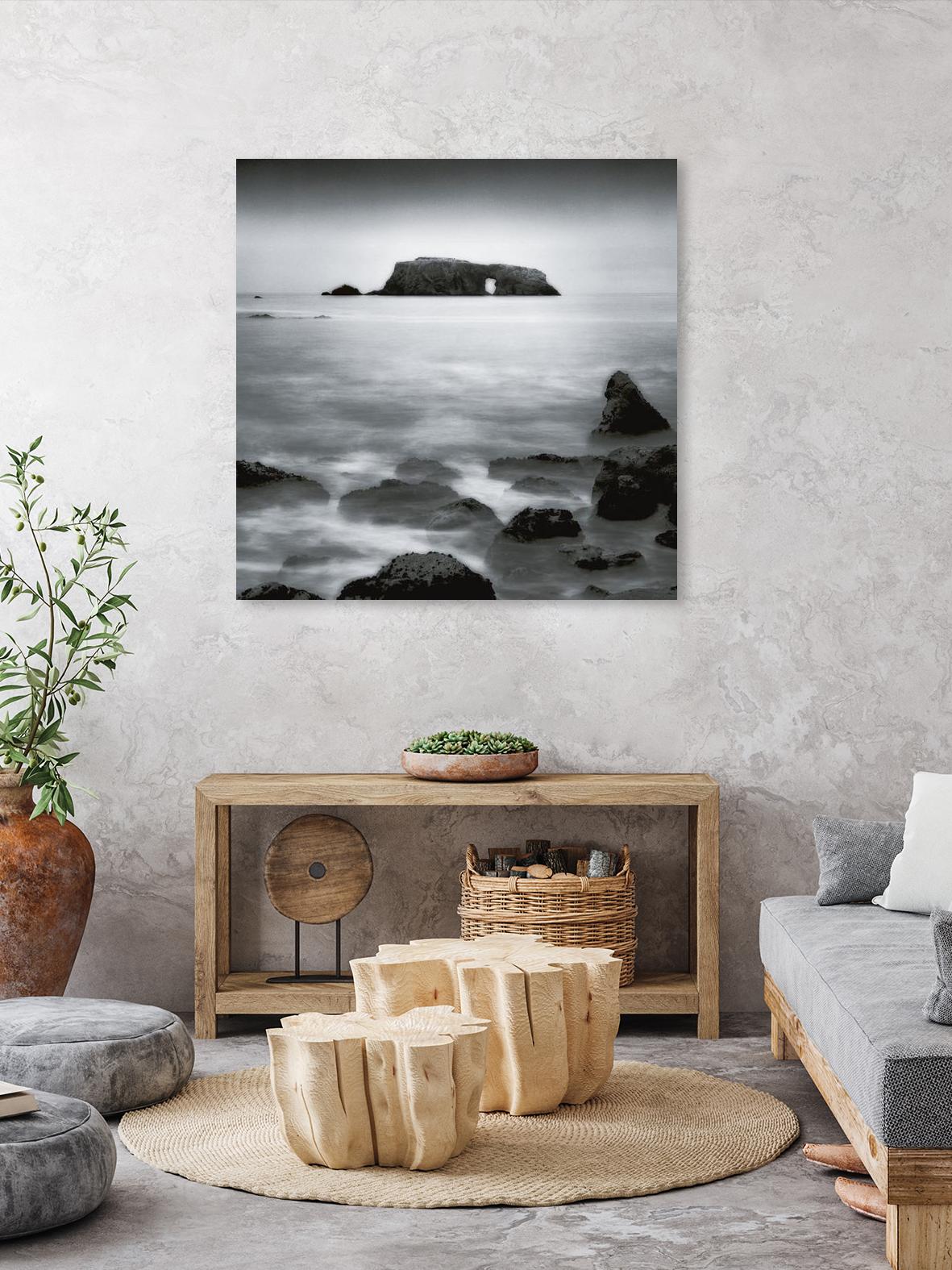 Sea Stack by Jamie Cook on GIANT ART - white sea scene