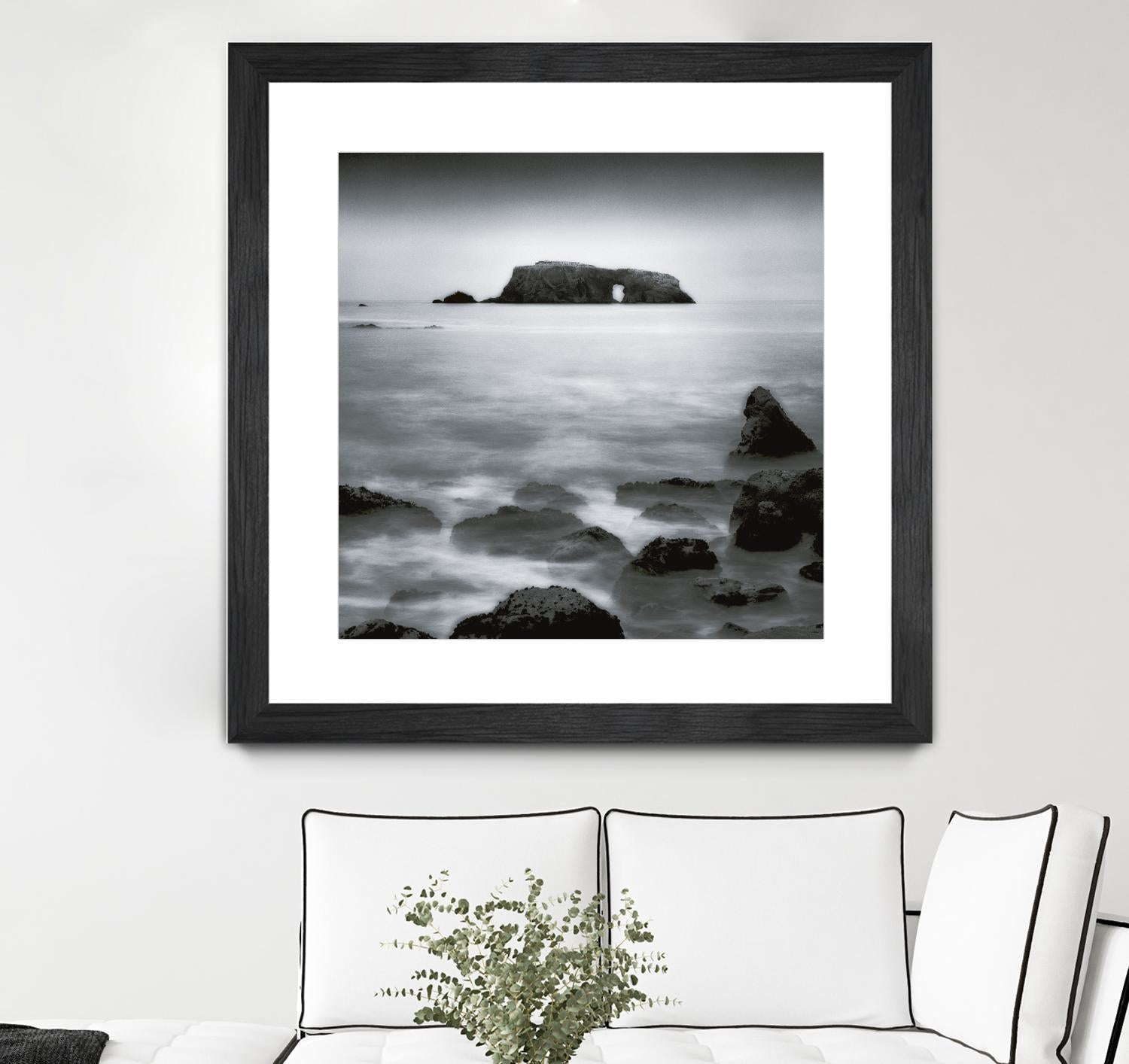 Sea Stack by Jamie Cook on GIANT ART - white sea scene