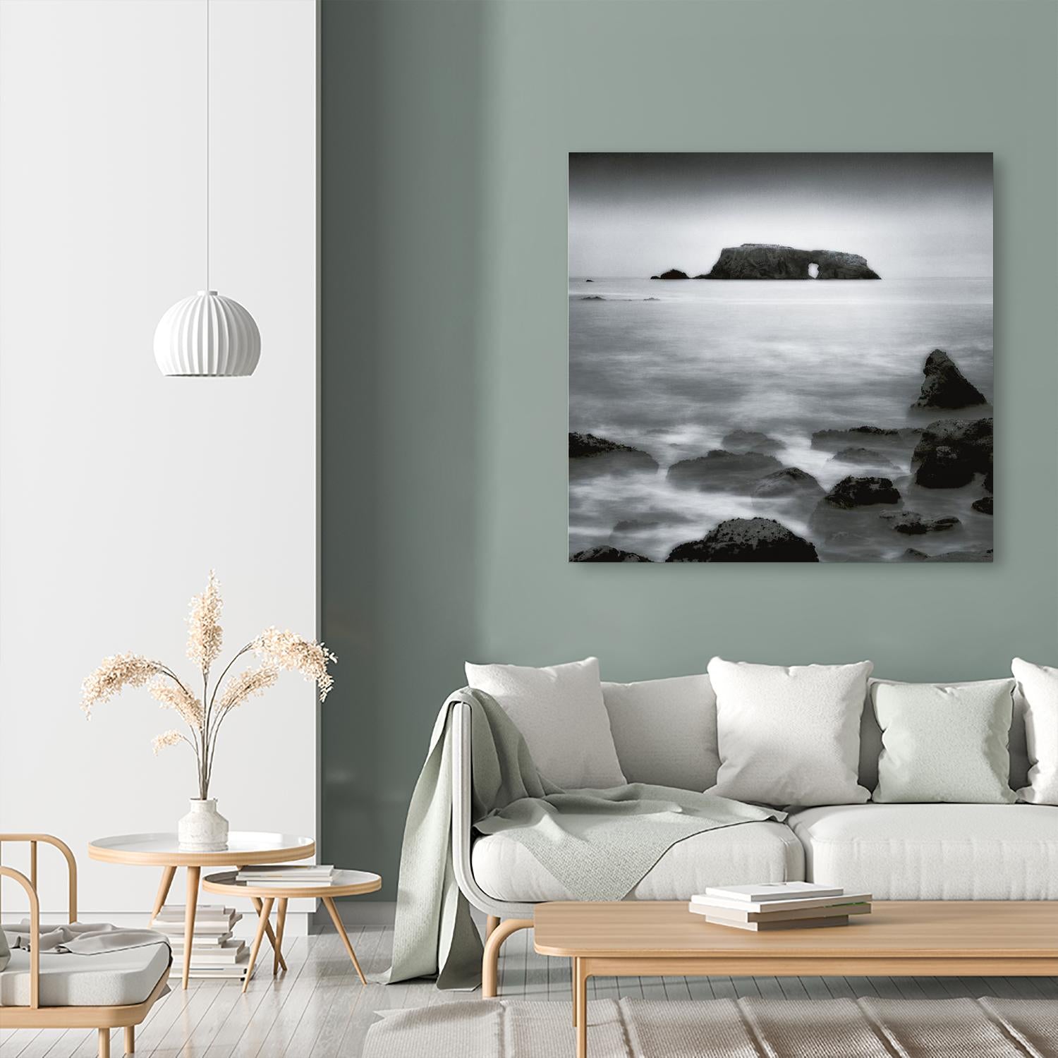 Sea Stack by Jamie Cook on GIANT ART - white sea scene