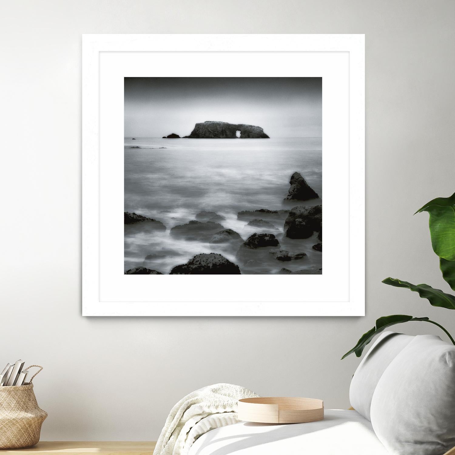 Sea Stack by Jamie Cook on GIANT ART - white sea scene