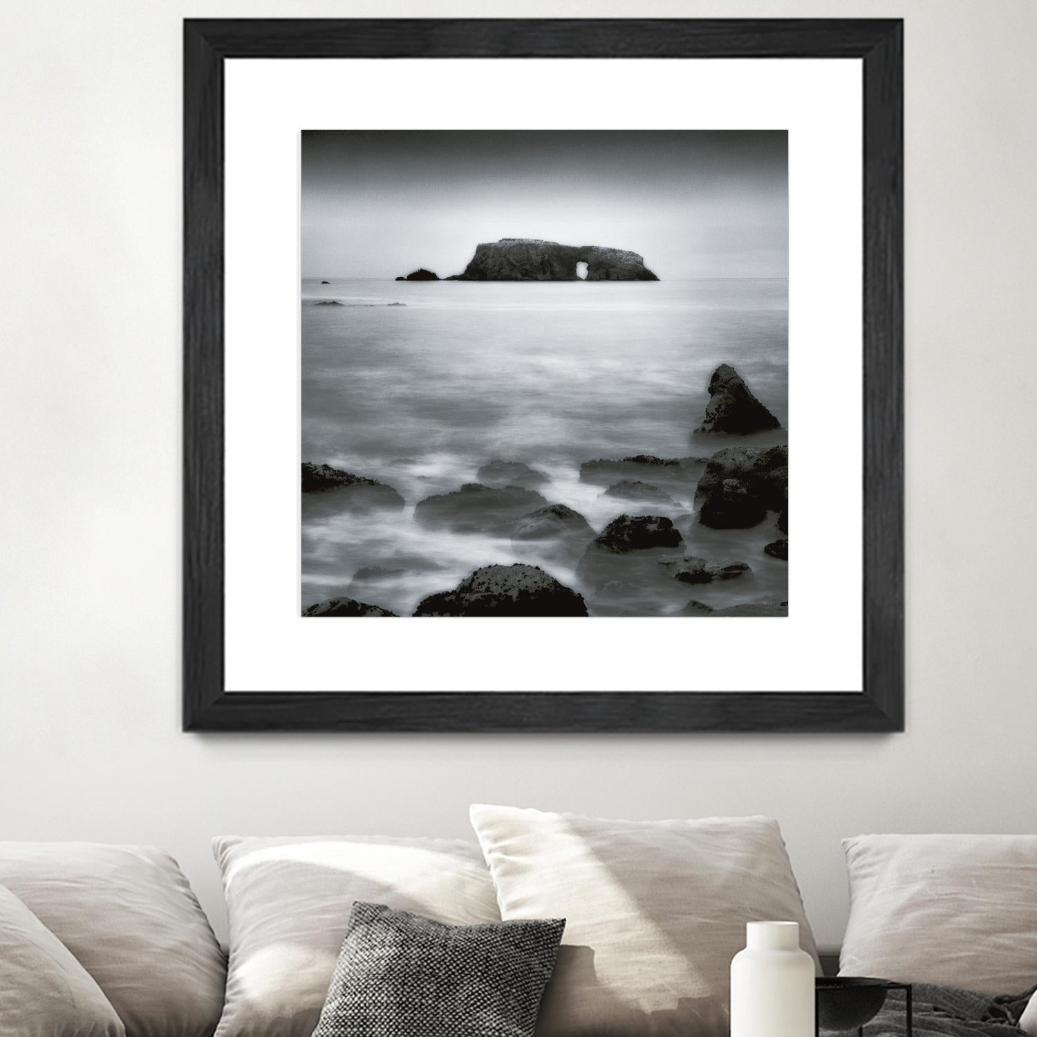 Sea Stack by Jamie Cook on GIANT ART - white sea scene