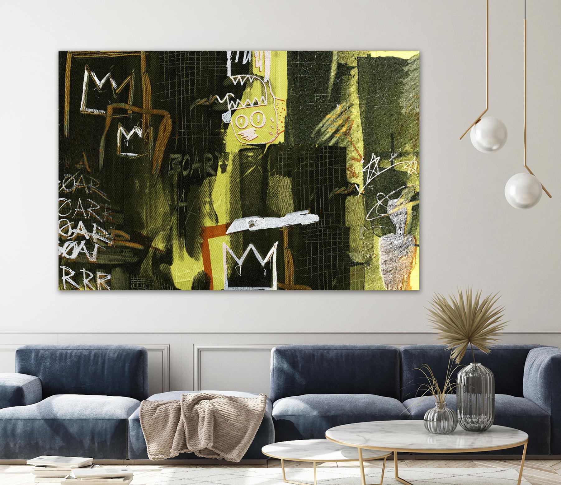 Graffiti by Tracy Hiner on GIANT ART - black contemporary