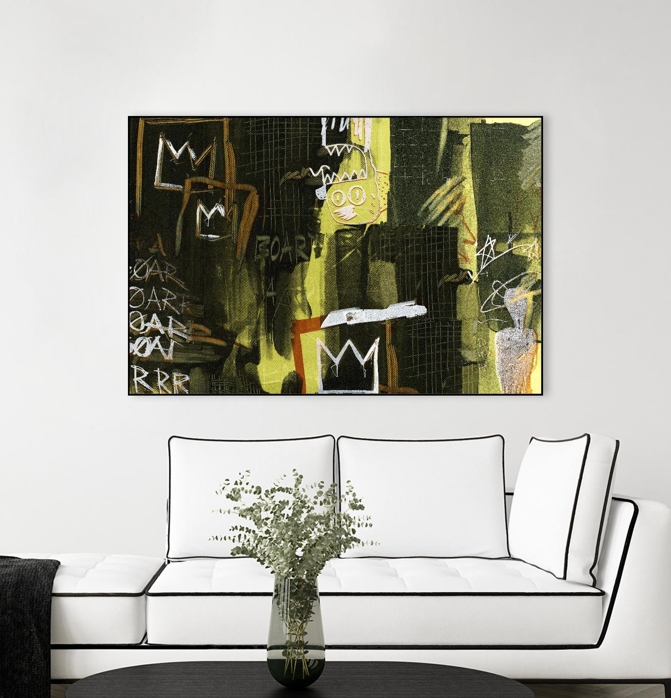 Graffiti by Tracy Hiner on GIANT ART - black contemporary