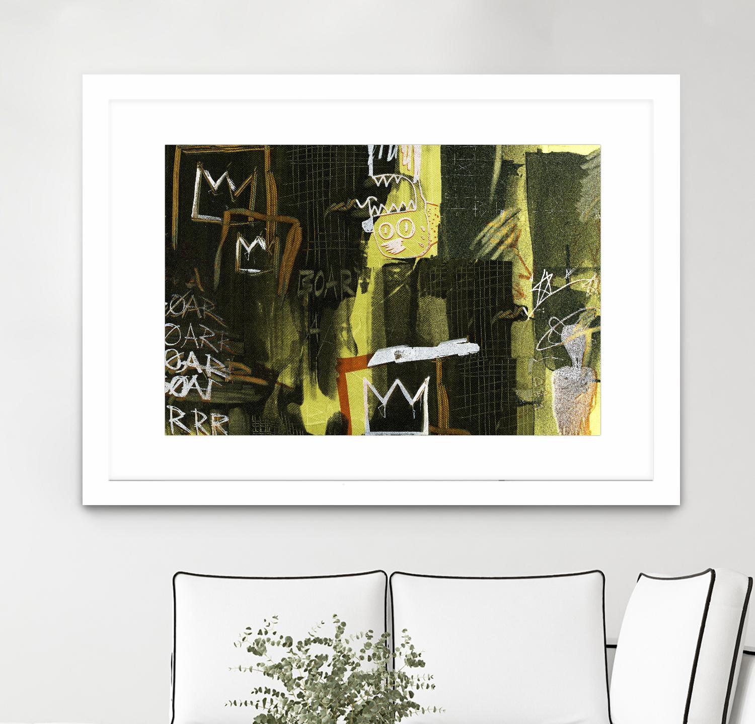 Graffiti by Tracy Hiner on GIANT ART - black contemporary