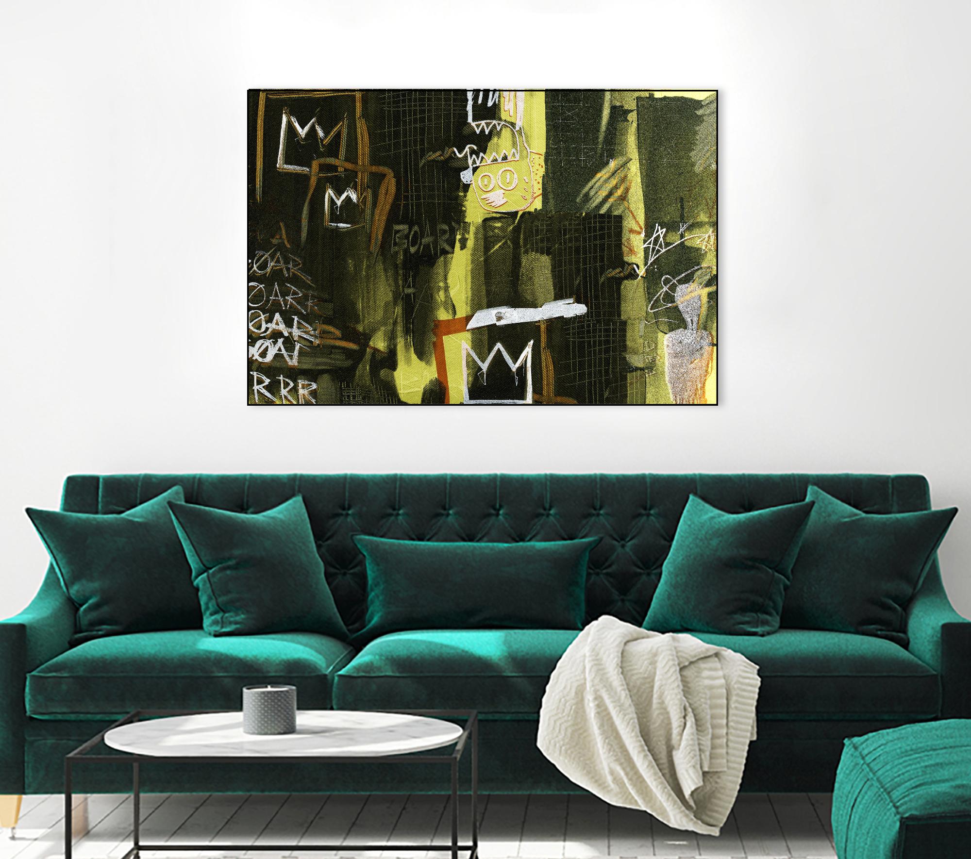 Graffiti by Tracy Hiner on GIANT ART - black contemporary