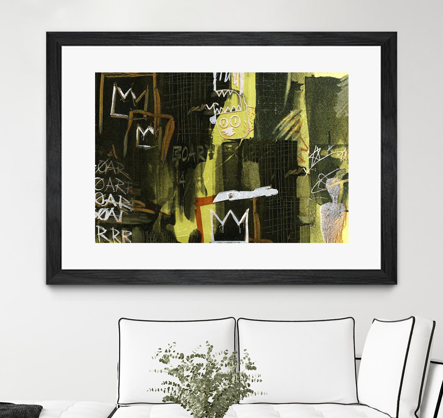 Graffiti by Tracy Hiner on GIANT ART - black contemporary