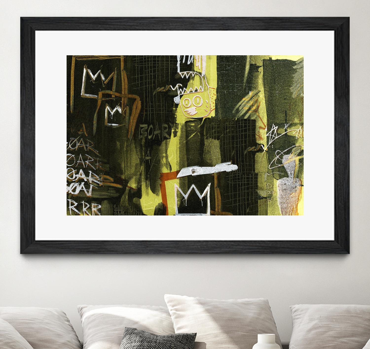 Graffiti by Tracy Hiner on GIANT ART - black contemporary