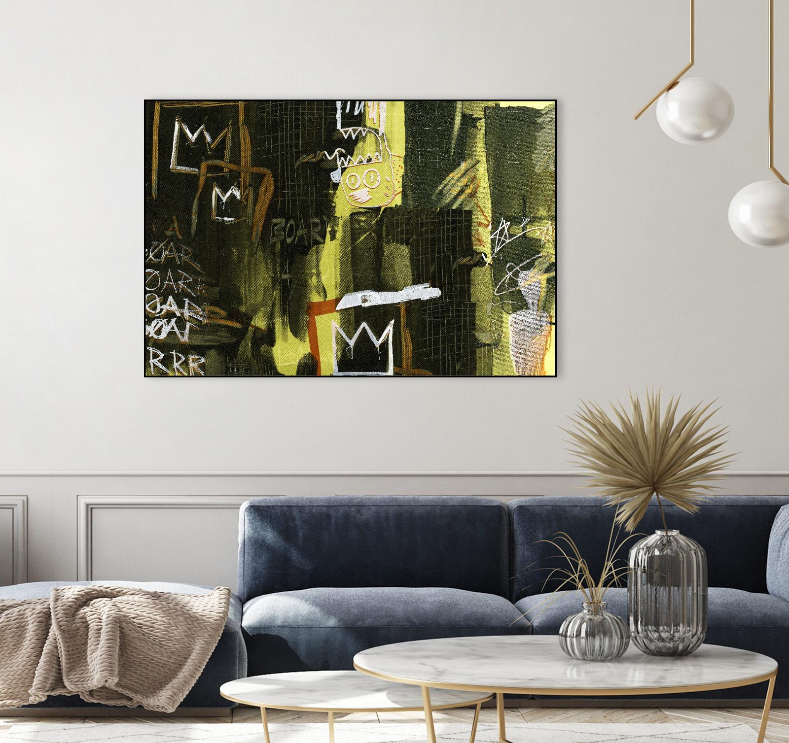 Graffiti by Tracy Hiner on GIANT ART - black contemporary