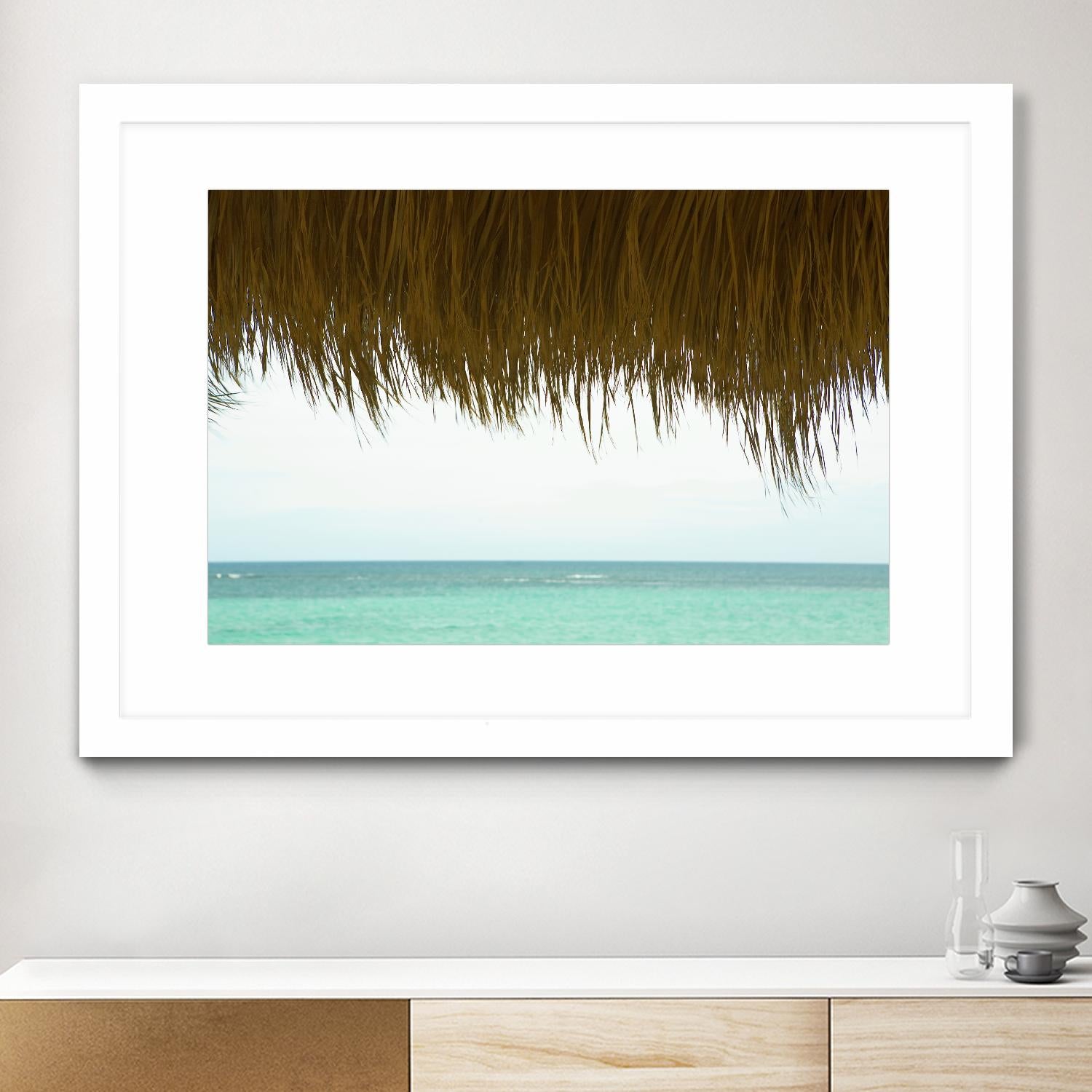 Palapa by Acer Images on GIANT ART - blue sea scene