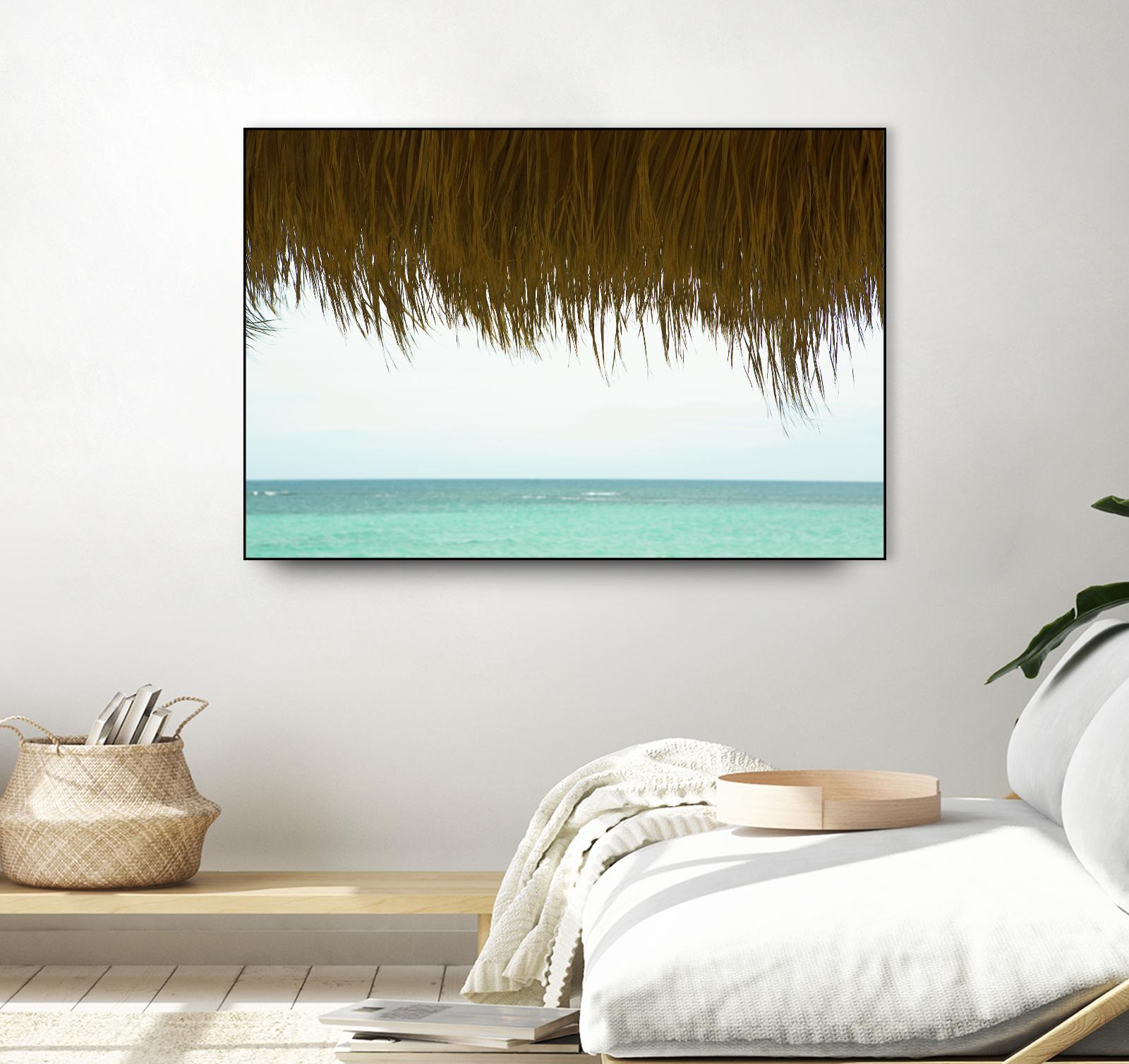 Palapa by Acer Images on GIANT ART - blue sea scene
