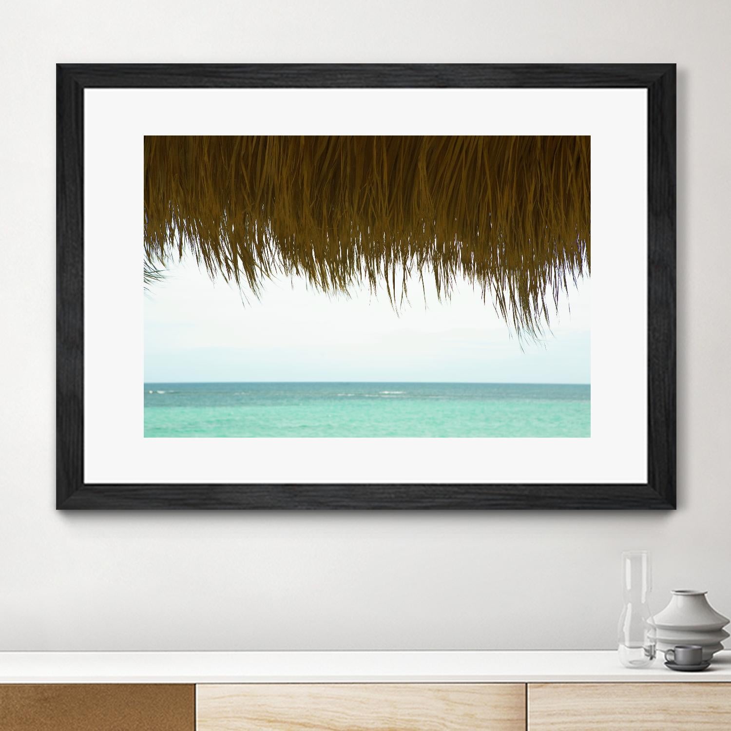 Palapa by Acer Images on GIANT ART - blue sea scene