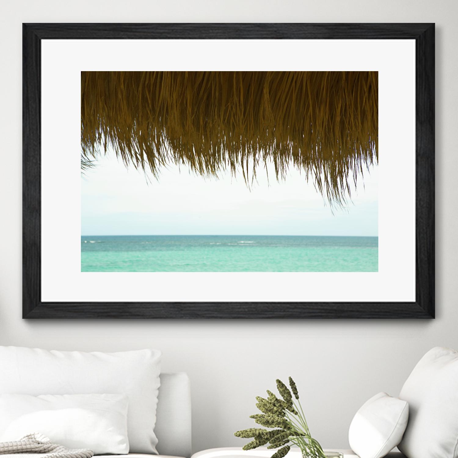 Palapa by Acer Images on GIANT ART - blue sea scene