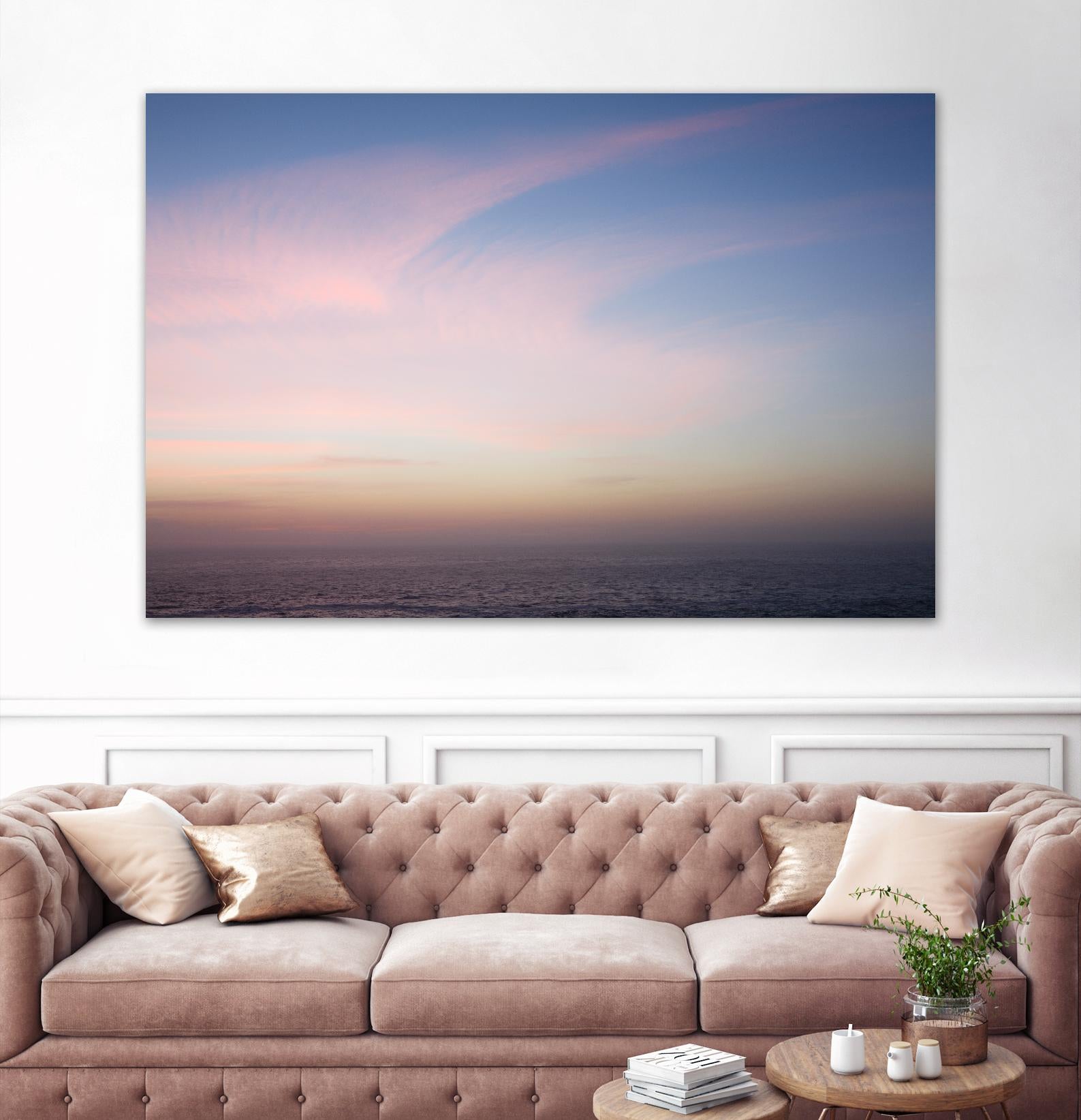 Ocean and Sky 1 by Acer Images on GIANT ART - pink landscape