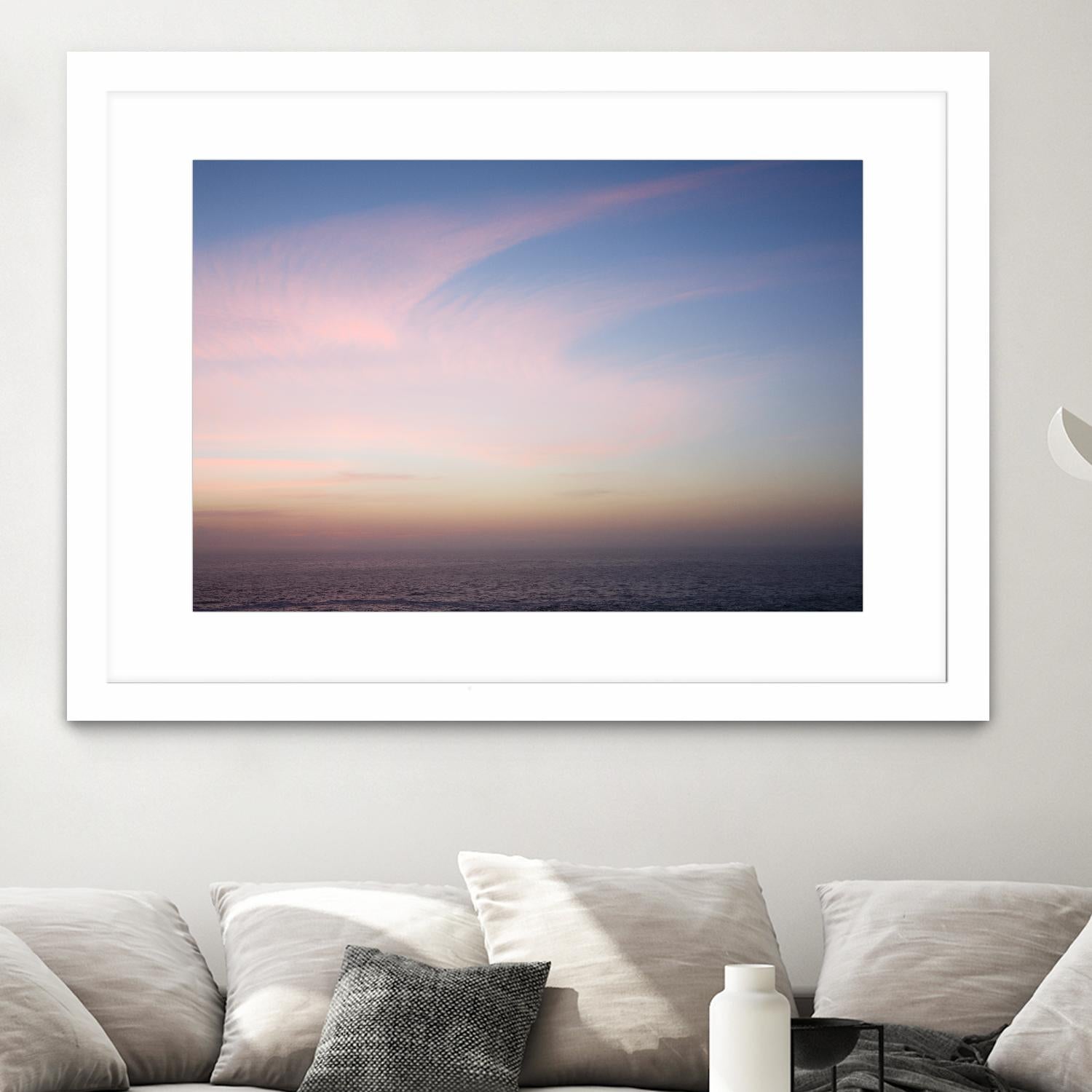 Ocean and Sky 1 by Acer Images on GIANT ART - pink landscape