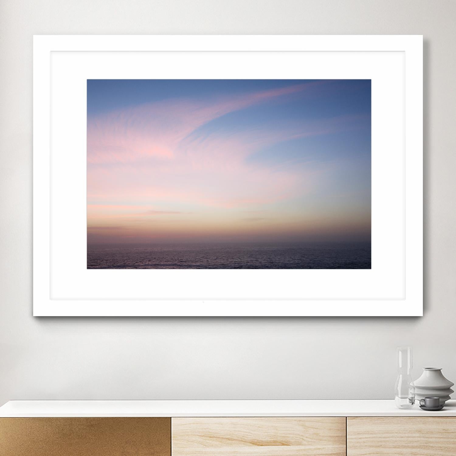 Ocean and Sky 1 by Acer Images on GIANT ART - pink landscape